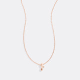 Tiny Script Initial Necklace