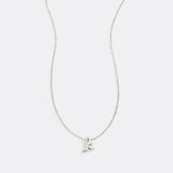 Tiny Script Initial Necklace