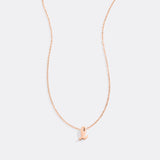 Tiny Script Initial Necklace