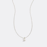 Tiny Script Initial Necklace