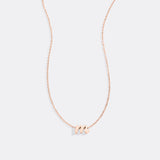 Tiny Script Initial Necklace