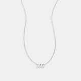 Tiny Script Initial Necklace