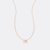 Tiny Script Initial Necklace