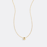 Tiny Script Initial Necklace