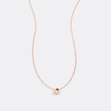 Tiny Script Initial Necklace