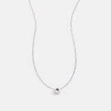 Tiny Script Initial Necklace