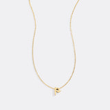 Tiny Script Initial Necklace