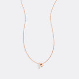 Tiny Script Initial Necklace