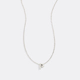 Tiny Script Initial Necklace