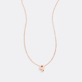 Tiny Script Initial Necklace