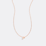 Tiny Script Initial Necklace