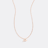 Tiny Script Initial Necklace