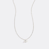 Tiny Script Initial Necklace