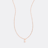 Tiny Script Initial Necklace