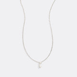 Tiny Script Initial Necklace