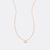 Tiny Script Initial Necklace
