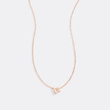Tiny Script Initial Necklace