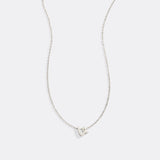 Tiny Script Initial Necklace