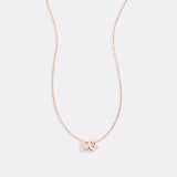 Tiny Script Initial Necklace