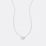 Tiny Script Initial Necklace