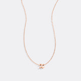 Tiny Script Initial Necklace