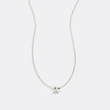 Tiny Script Initial Necklace