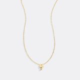 Tiny Script Initial Necklace