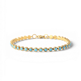 Turquoise Bezel Set Tennis Bracelet