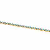 Turquoise Bezel Set Tennis Bracelet