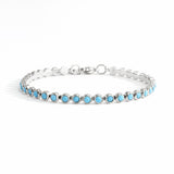 Turquoise Bezel Set Tennis Bracelet