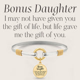 Bonus Daughter - Two-Tone Custom Charm Bracelet