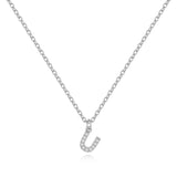 Pavé Uppercase Initial Necklace