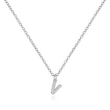 Pavé Uppercase Initial Necklace