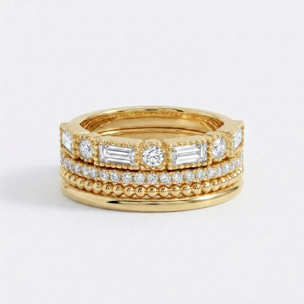 Vintage Maximalist Ring Stack