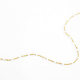 White Beaded Station Necklace