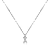 Pavé Uppercase Initial Necklace