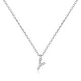 Pavé Uppercase Initial Necklace