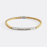 You Are My Sunshine Beaded Inspire Bracelet
