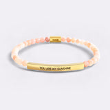 You Are My Sunshine Beaded Inspire Bracelet