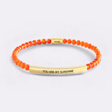 You Are My Sunshine Beaded Inspire Bracelet