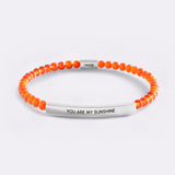 You Are My Sunshine Beaded Inspire Bracelet