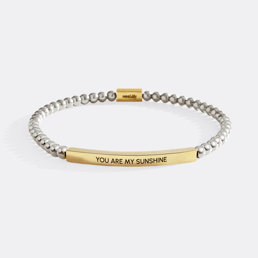 You Are My Sunshine Beaded Inspire Bracelet