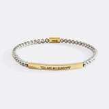 You Are My Sunshine Beaded Inspire Bracelet