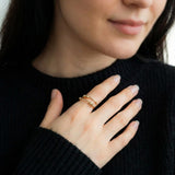 Adjustable Beaded Fidget Ring