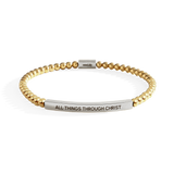 All Things Through Christ Beaded Inspire Bracelet