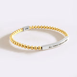 All Things Through Christ Beaded Inspire Bracelet
