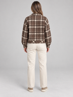 ZABEL™ - Casual Plaid Button Front Long Sleeve Jacket