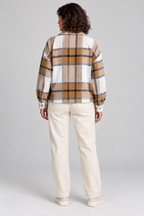 WALA™ - Casual Plaid Button Front Long Sleeve Jacket