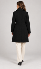 GABRIELA™ - Casual Wool Blend Pea Coat with Single-Breasted Design