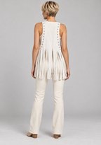 DHARNA™ – Casual Open-Front Sleeveless Fringe Vest